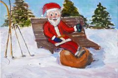 Santa Skier