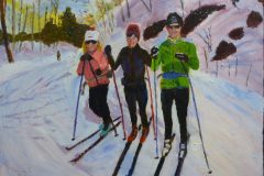 Three Skiers